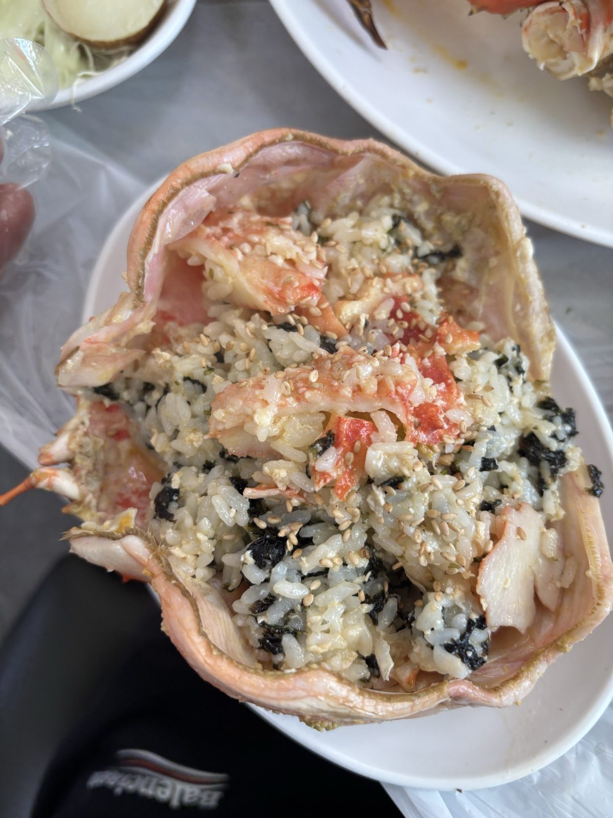 帝王蟹蟹蓋炒飯