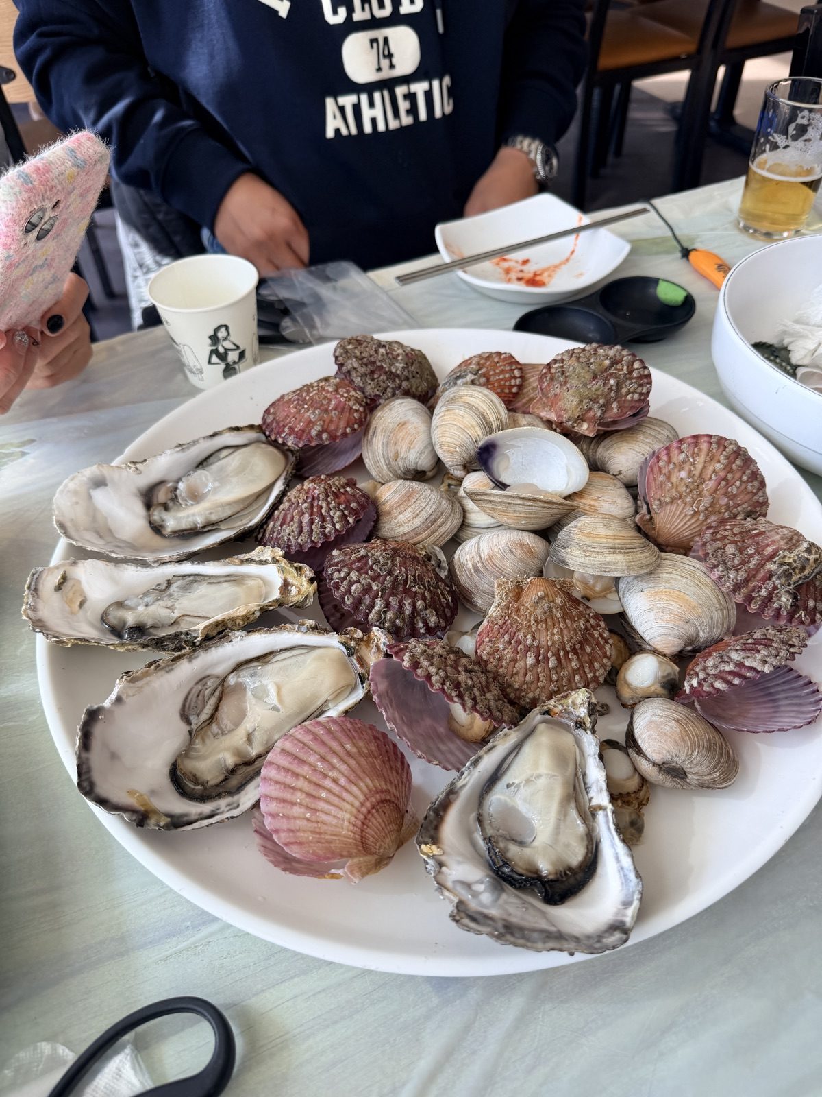 札嘎其市場蒸貝類拼盤