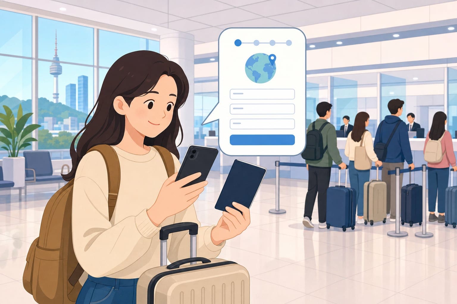 韓國 e-Arrival Card 出發前線上填寫入境申報插圖