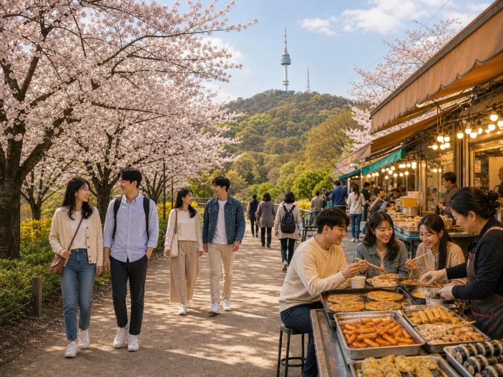 鞍山公園賞櫻與美食