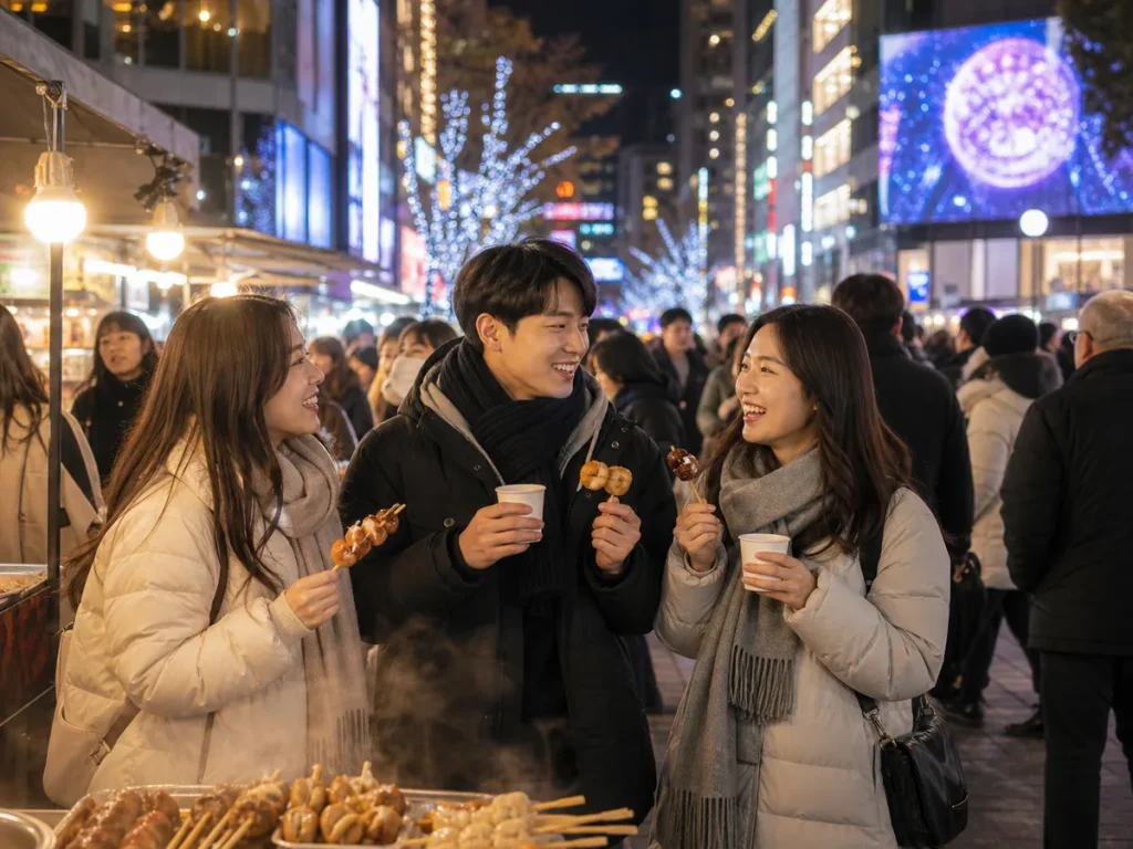 弘大或明洞熱鬧夜生活