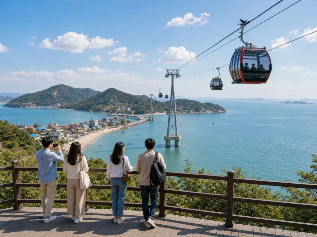 濟扶島海上纜車俯瞰