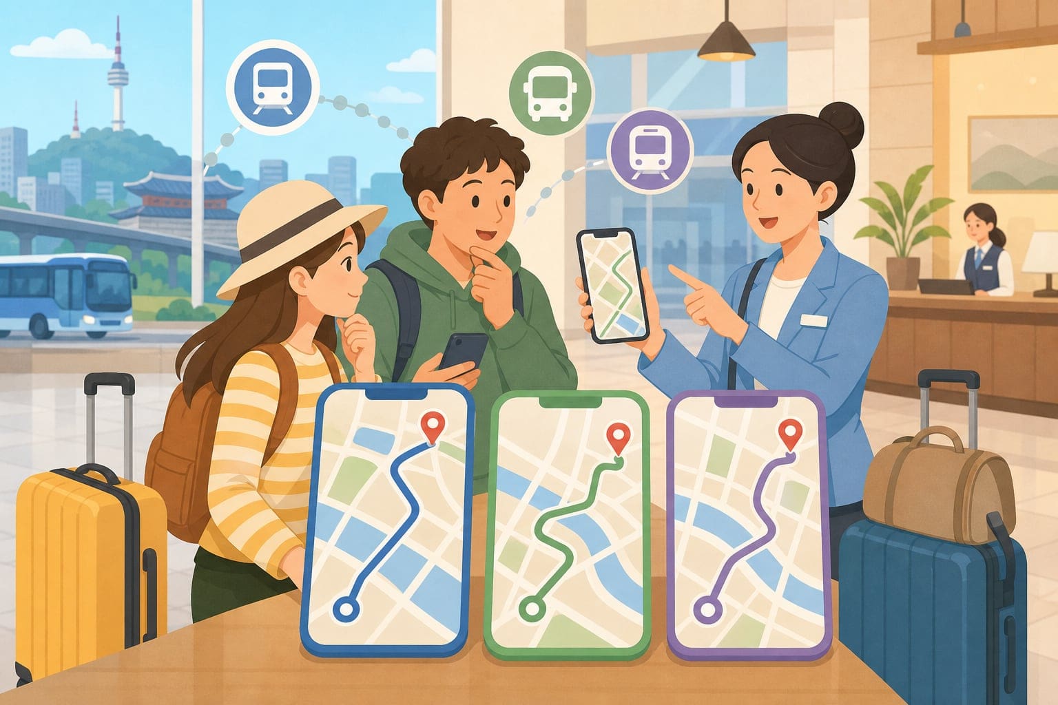 韓國旅遊 Google Maps Naver Map Kakao Map 備用導航插圖