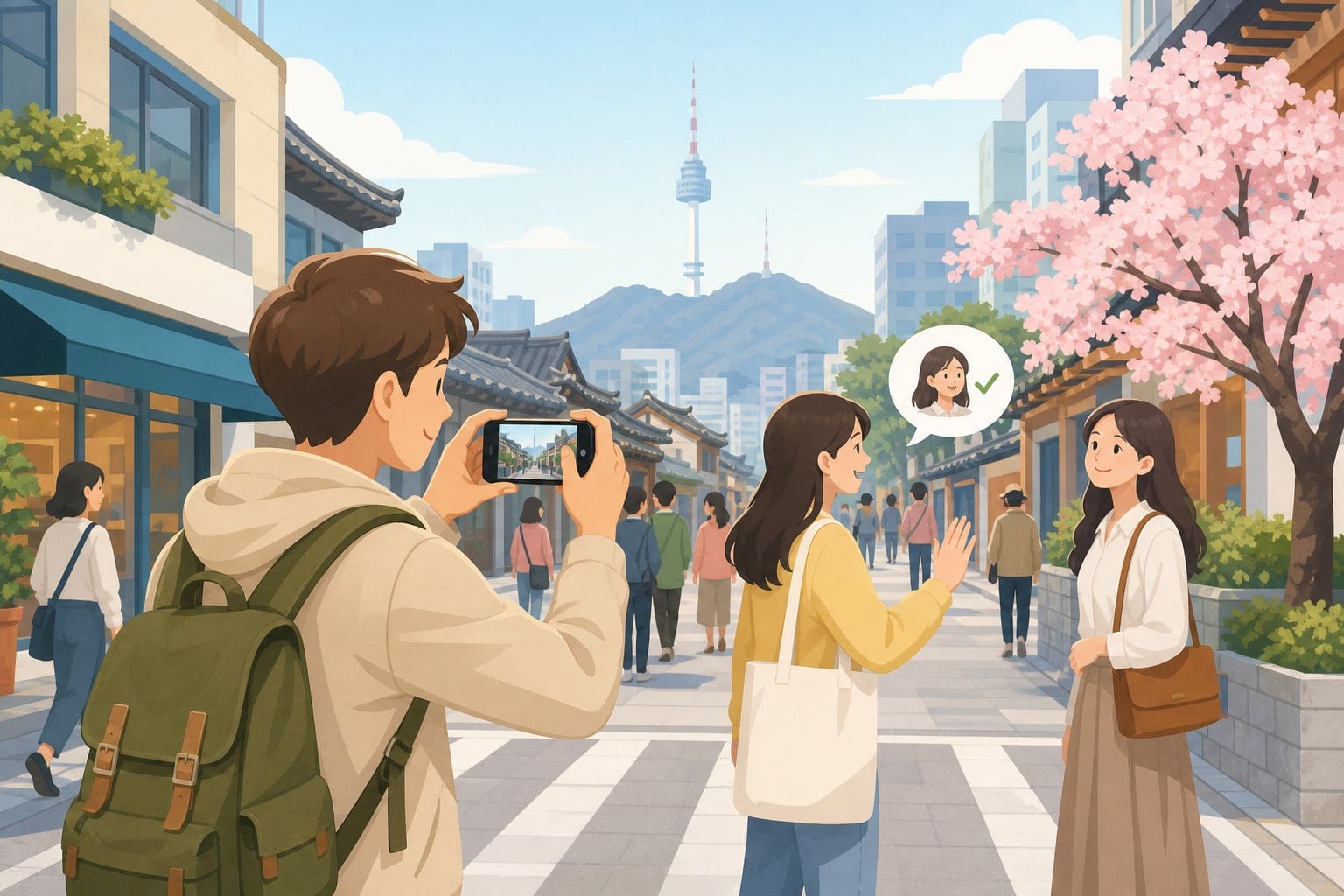 韓國旅遊拍照前徵求同意與路人入鏡注意事項插圖
