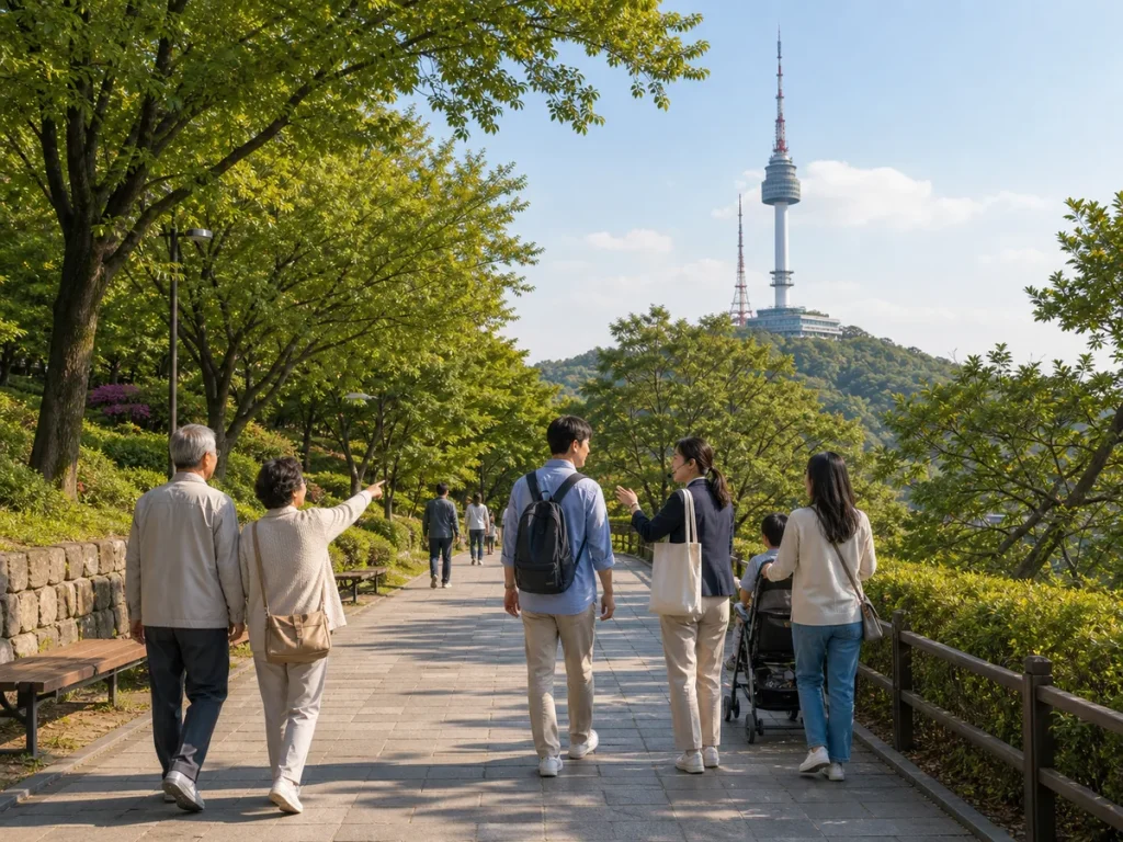 南山公園悠閒漫步