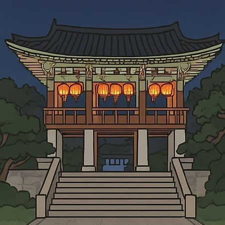 奉恩寺寺內參拜動線與殿閣