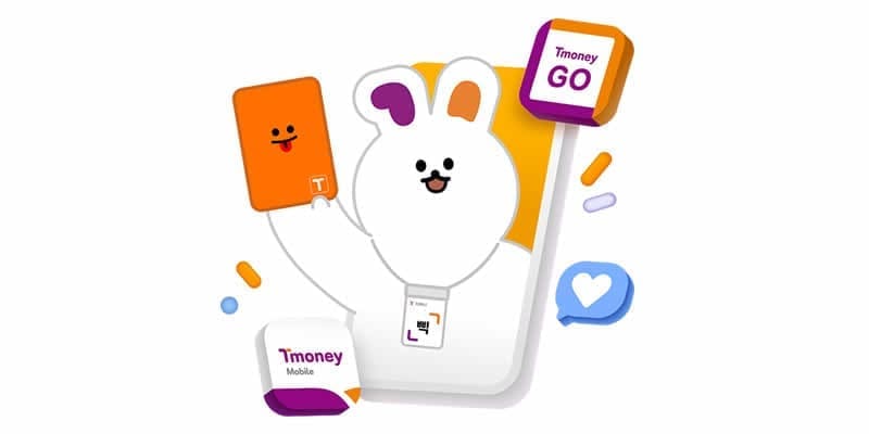 韓國大眾運輸常用的 T-money 交通卡