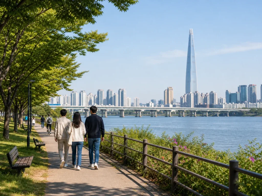 纛島漢江公園散步