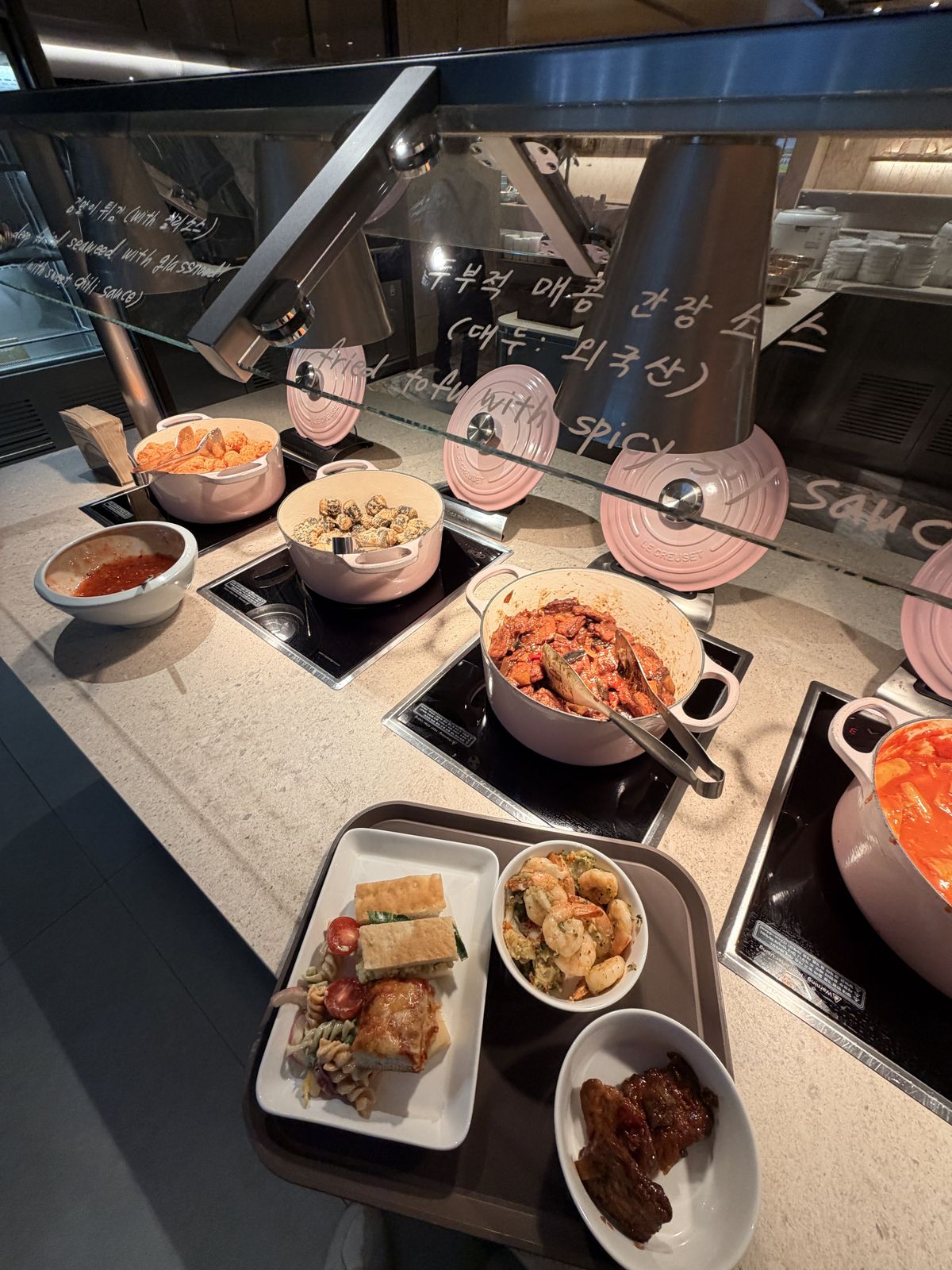 大韓航空 Prestige West Lounge 早餐餐盤實拍