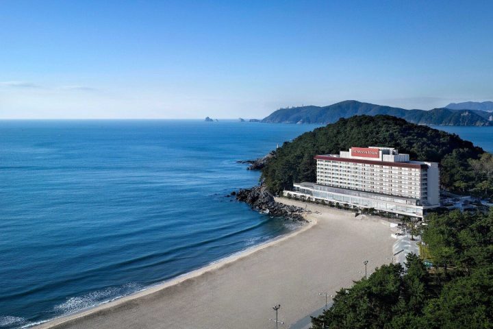 釜山朝鮮威斯汀酒店與海雲臺海岸