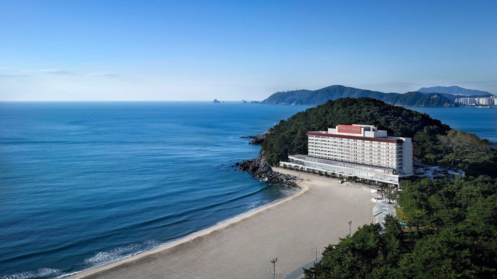 釜山朝鮮威斯汀酒店與海雲臺海岸