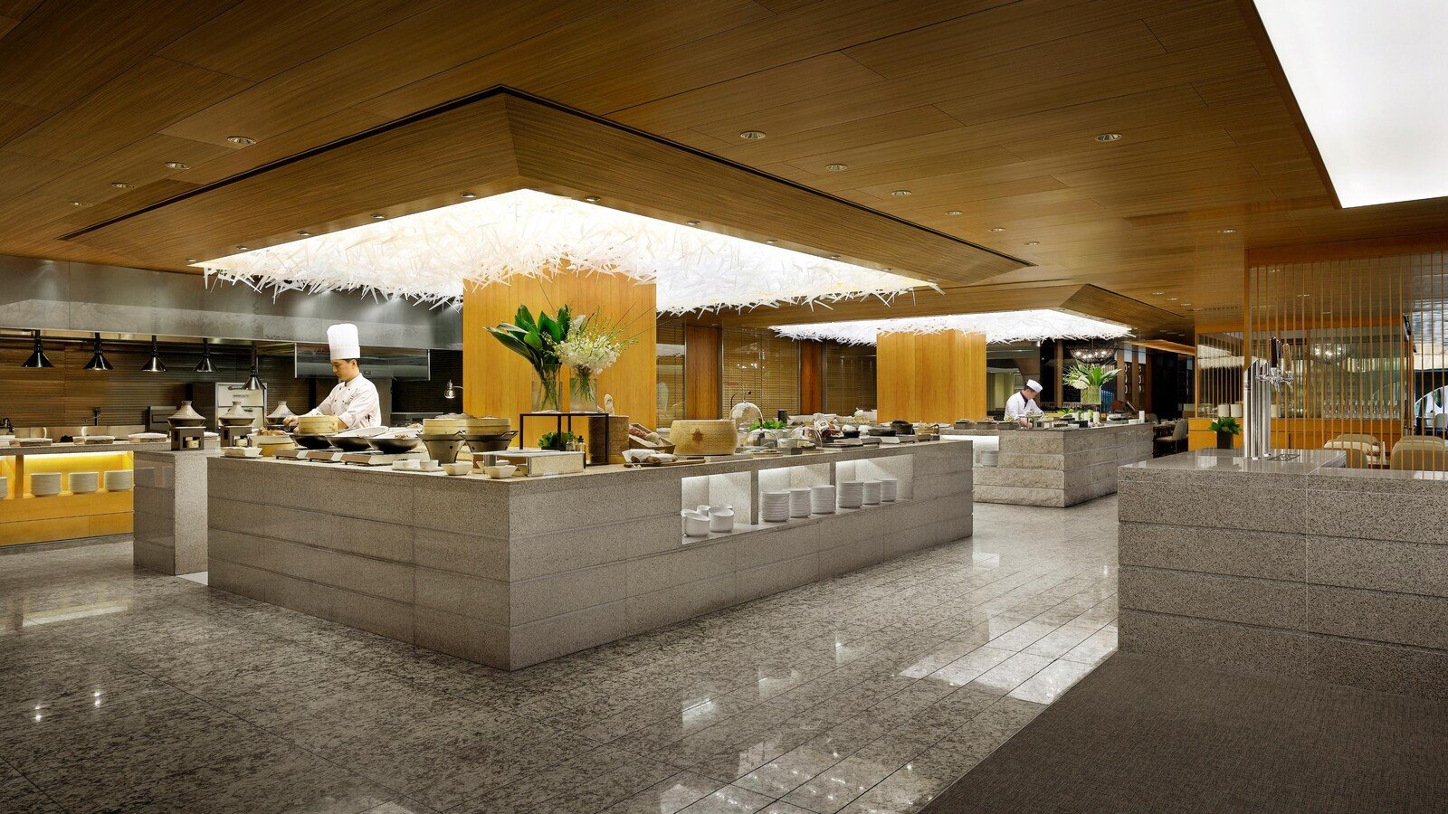 整修前 Seven Square 自助取餐檯