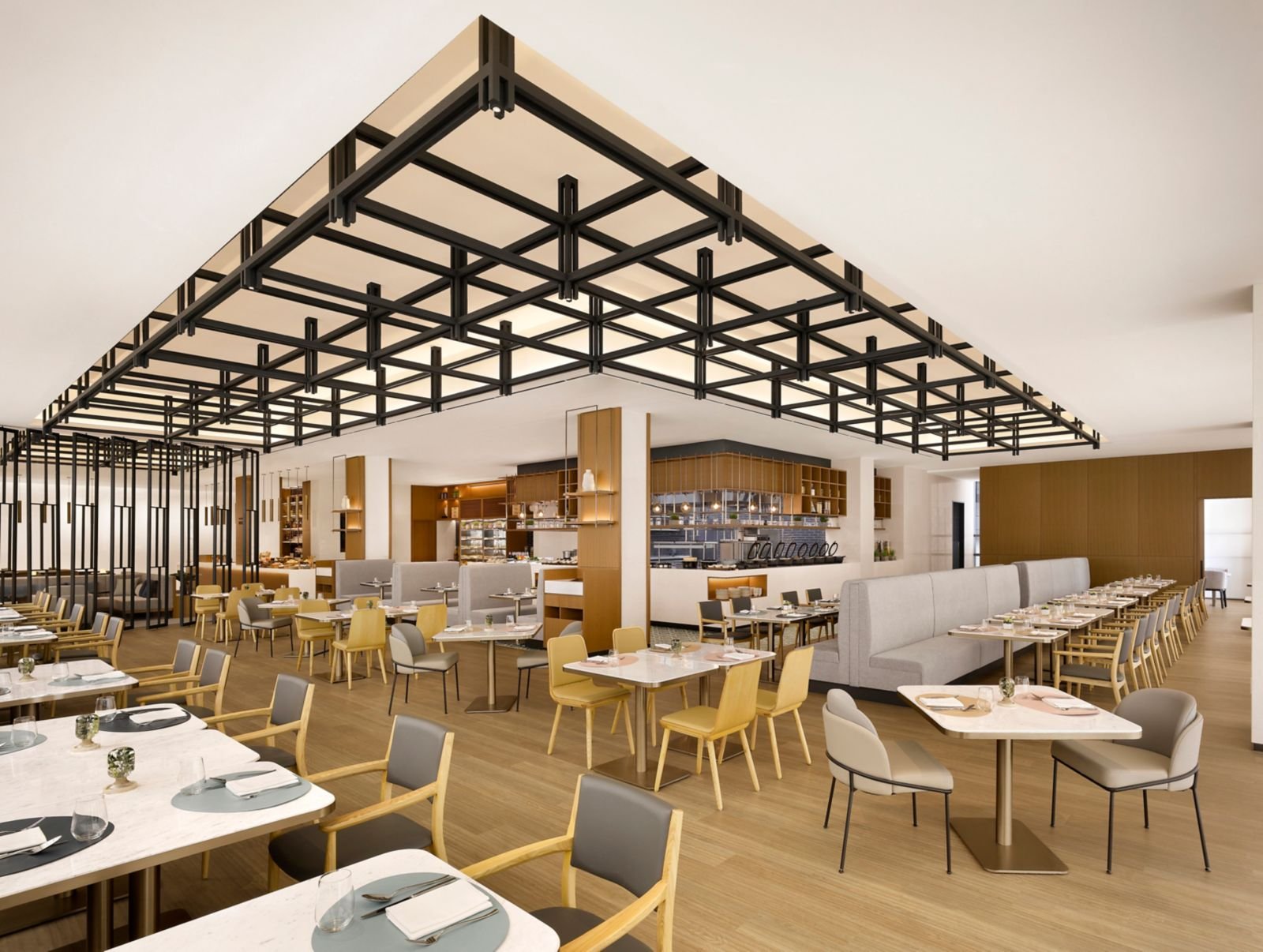 Sejong Kitchen 餐廳的用餐區