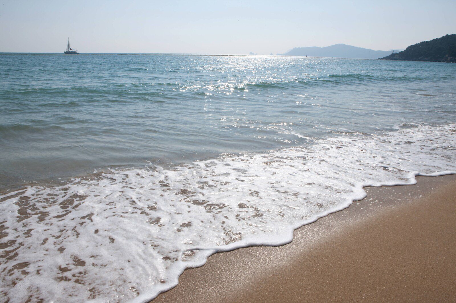 海雲臺沙灘與海浪
