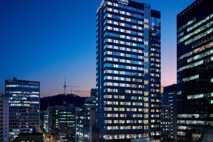 首爾明洞朝鮮福朋喜來登建築夜景