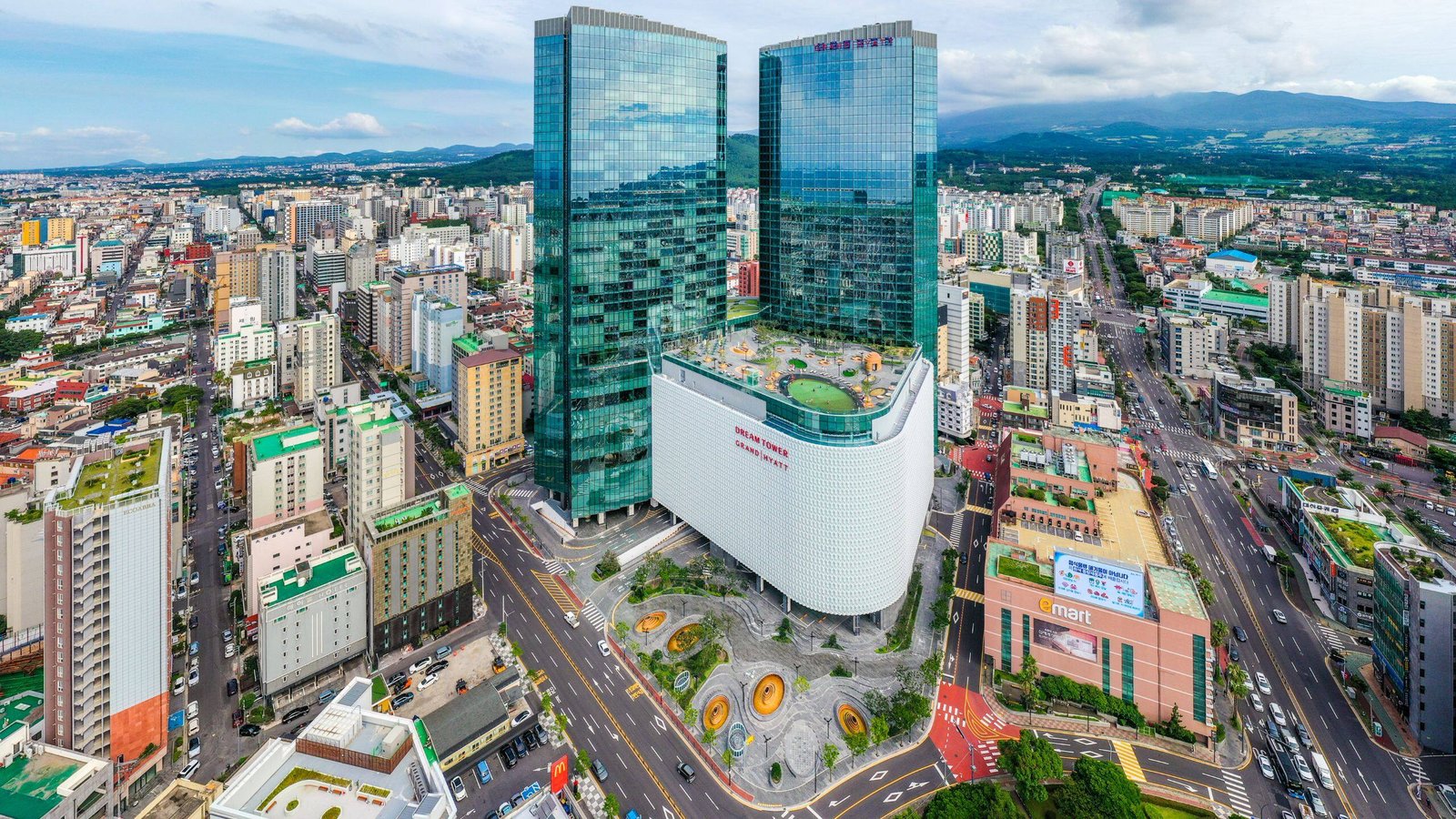 濟州君悅酒店鳥瞰與海景