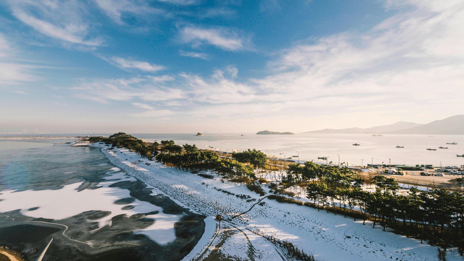 永宗島冬季的海岸景觀
