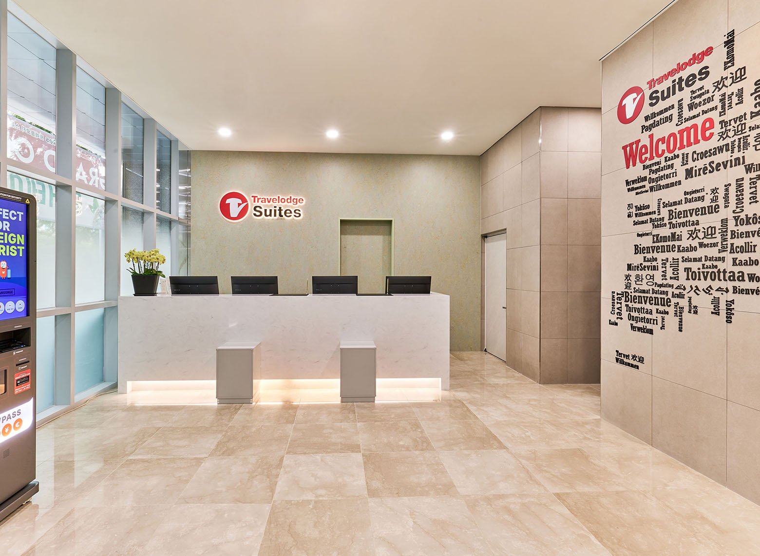 釜山 Centum 館的接待櫃台