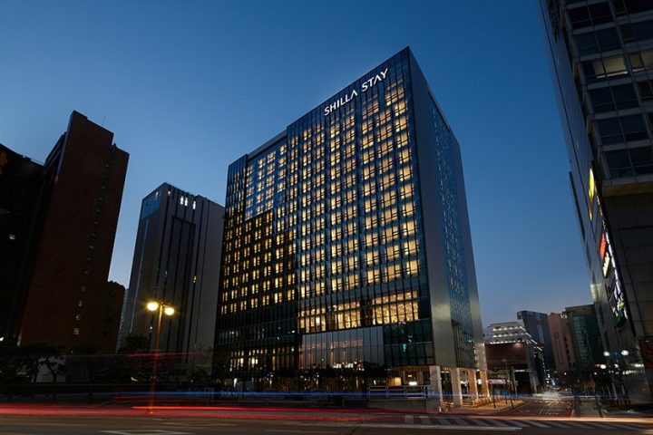 新羅舒泰海雲台的大樓外觀