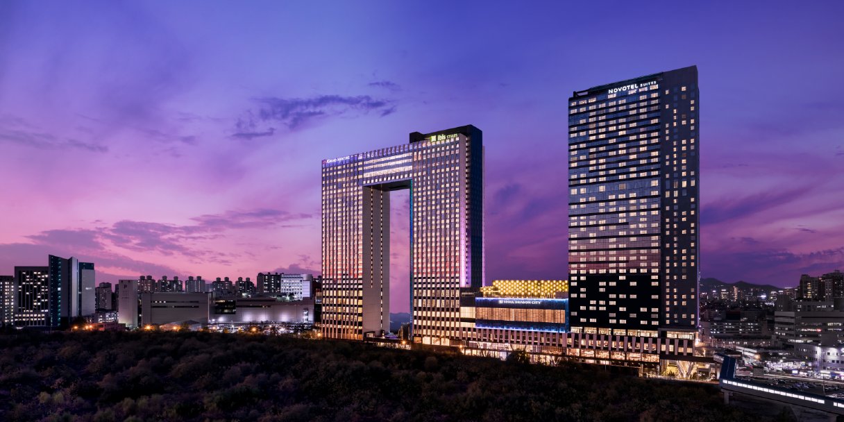 首爾龍山宜必思尚品大使酒店所在的 Seoul Dragon City 建築群