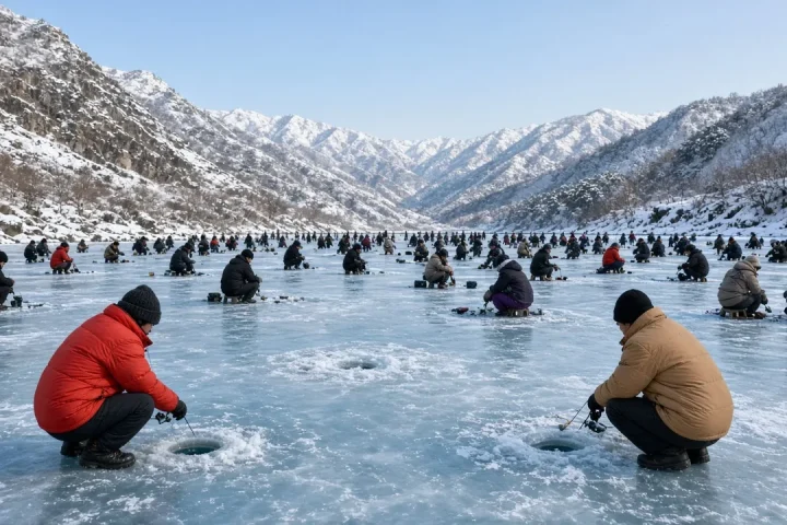 2027 華川冰釣節攻略｜1/9–1/31 外國人釣場、票價與首爾交通，對比平昌鱒魚節